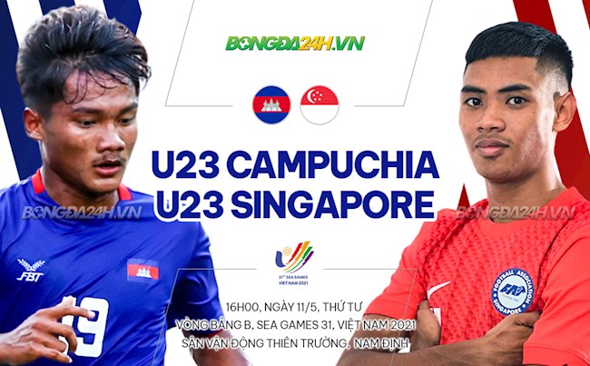 U23 Campuchia vs U23 Singapore