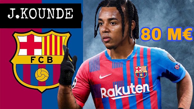 Barca tranh chữ ký Kounde Barca tranh chữ ký Kounde