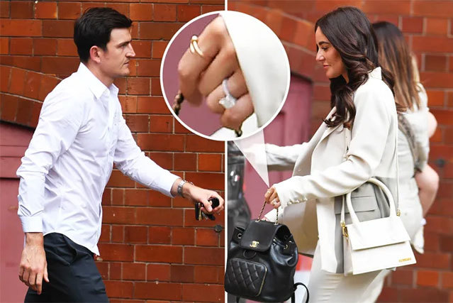 Harry Maguire đi đăng ký kết hôn