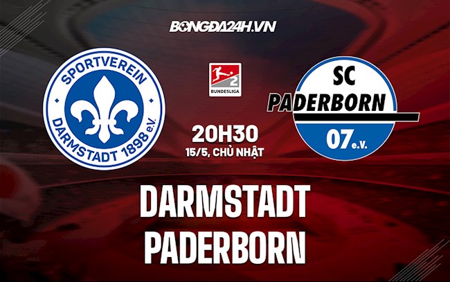 Nhận định Darmstadt vs Paderborn 20h30 ngày 15/5 (Hạng 2 Đức 2021/22)