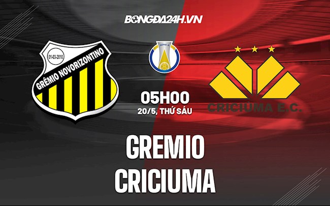 Nhận định,  Gremio vs Criciuma 5h00 ngày 20/5 (Hạng 2 Brazil 2022)