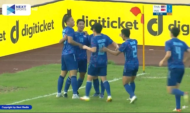 VIDEO: U23 Indonesia để thủng lưới sau cú sút đẳng cấp của người Thái