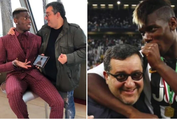 Paul Pogba và Mino Raiola