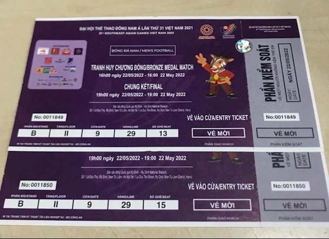Vé Chung kết SEA Games Vé Chung kết SEA Games