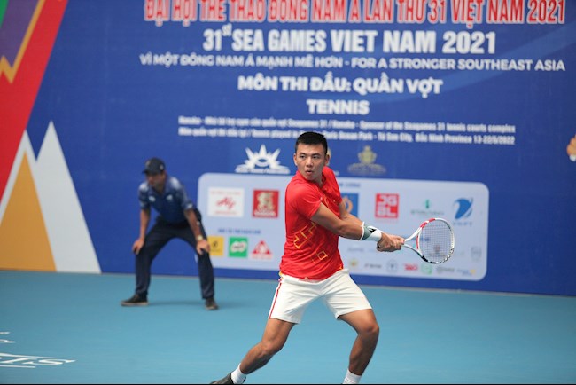 Tay vợt Lý Hoàng Nam bảo vệ thành công HCV SEA Games hình ảnh Tay vợt Lý Hoàng Nam bảo vệ thành công HCV SEA Games hình ảnh