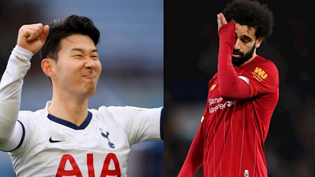 Son Heung-min và Salah đang cạnh tranh cho danh hiệu Vua phá lưới NHA mùa này