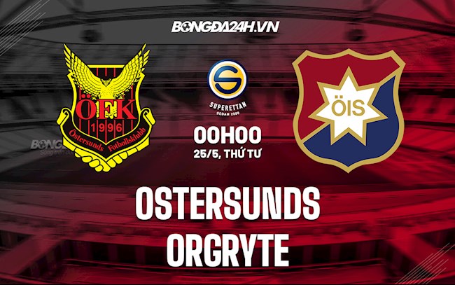 Nhận định,  Ostersunds vs Orgryte 0h00 ngày 25/5 (Hạng 2 Thụy Điển 2022)