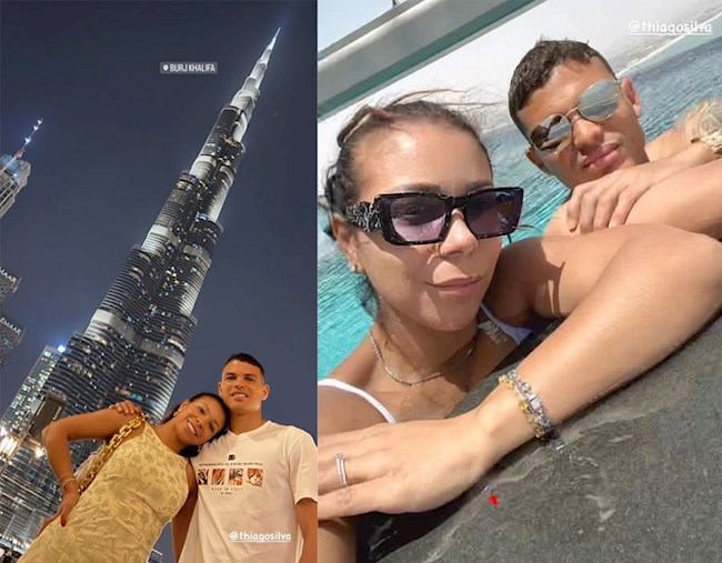 Vợ chồng trung vệ Thiago Silva được nhìn thấy có mặt ở Dubai, dù đã lớn tuổi nhưng cầu thủ người brazil vẫn duy trì sự ổn định rất lớn. Vợ chồng trung vệ Thiago Silva được nhìn thấy có mặt ở Dubai, dù đã lớn tuổi nhưng cầu thủ người brazil vẫn duy trì sự ổn định rất lớn.