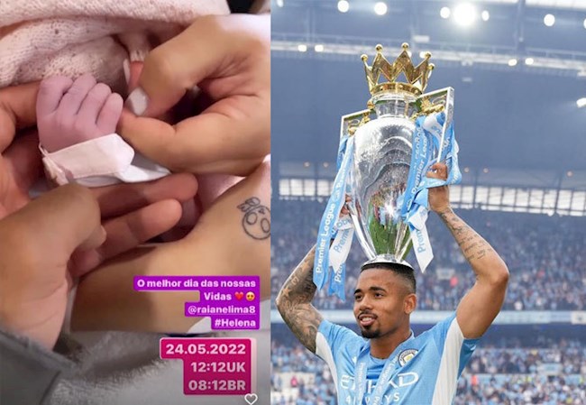Gabriel Jesus đón niềm vui kép