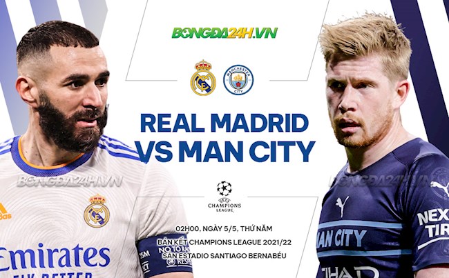 Nhận định Real Madrid vs Man City (02h00 ngày 5/5): Bản lĩnh nhà vua