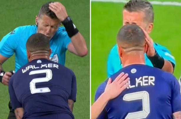 Trọng tài Daniele Orsato xin lỗi Kyle Walker Trọng tài Daniele Orsato xin lỗi Kyle Walker