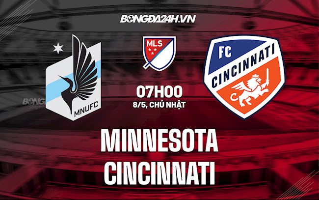 Nhận định bóng đá Minnesota vs Cincinnati 7h00 ngày 8/5 (Nhà Nghề Mỹ 2022)