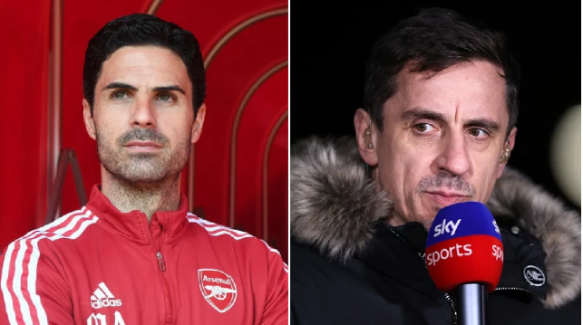 Gary Neville dự đoán kết quả trận Tottenham vs Arsenal