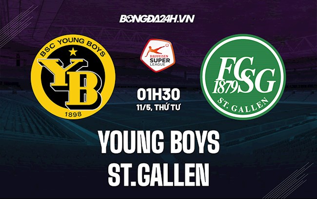 Nhận định Young Boys vs St.Gallen 1h30 ngày 11/5 (VĐQG Thụy Sĩ 2021/22)