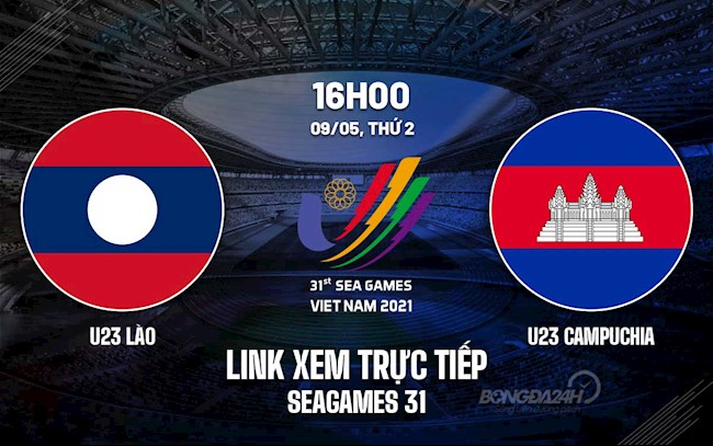 Trực tiếp VTV6 U23 Lào vs U23 Campuchia bóng đá SEA Games 31