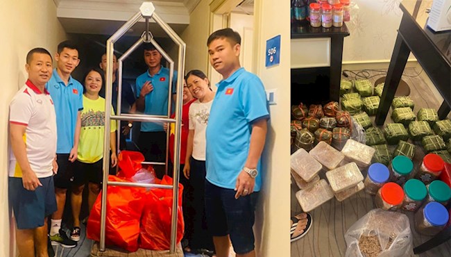 U23 Việt Nam nhận quà từ quê nhà trước thềm đấu Hàn Quốc