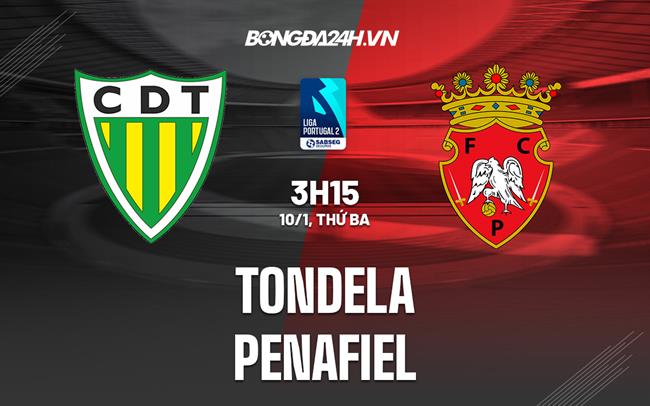 Nhận định Tondela vs Penafiel 03h15 ngày 10/1 (Hạng 2 Bồ Đào Nha 2022/23)