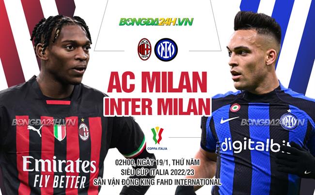 Nhận định AC Milan vs Inter Milan (02h00 ngày 19/1): Derby rực lửa tranh siêu cúp|tinnhanh bongda taybannha