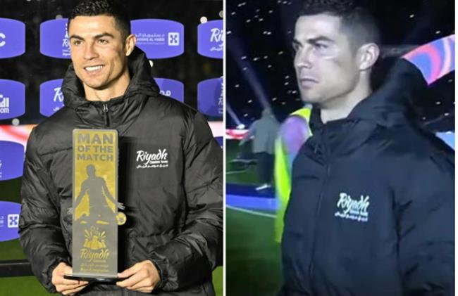 Cristiano Ronaldo bối rối khi được vinh danh