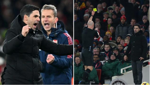 Mikel Arteta nhan the vang truoc MU