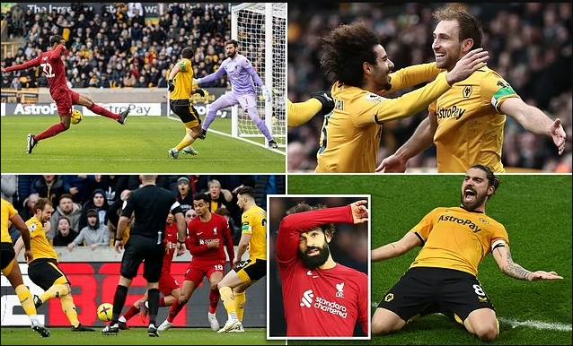 Liverpool vua de thua 0-3 truoc Wolves