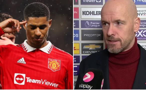 Ten Hag không nhận sai khi sử dụng Marcus Rashford ở cánh phải