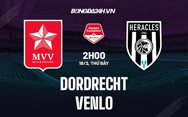 Nhận định bóng đá Dordrecht vs Venlo 2h00 ngày 18/2 (Hạng 2 Hà Lan 2022/23)