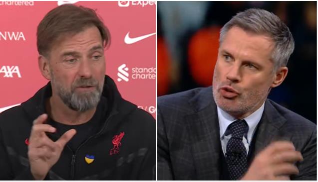 Jurgen Klopp đáp trả Jamie Carragher vì chỉ trích Virgil van Dijk Jurgen Klopp dap tra Jamie Carragher vi chi trich Virgil van Dijk