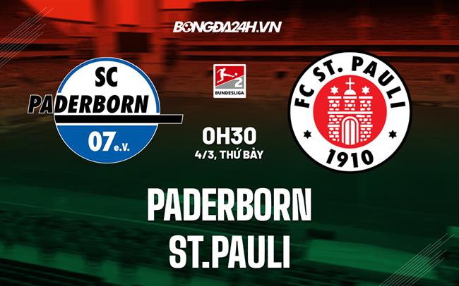 Nhận định bóng đá Paderborn vs  St.Pauli 0h30 ngày 4/3 (Hạng 2 Đức 2022/23)