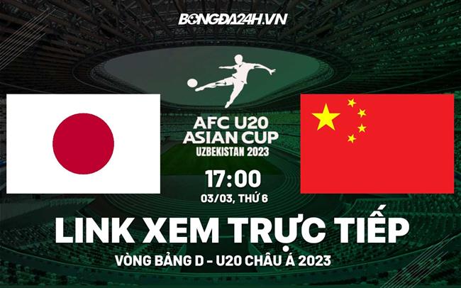 Trực tiếp bóng đá U20 Nhật Bản vs U20 Trung Quốc hôm nay 3/3 (U20 châu Á 2023)