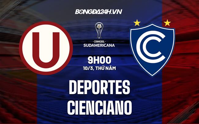 Nhận định Deportes vs Cienciano 9h00 ngày 10/3 (Copa Sudamericana 2023)