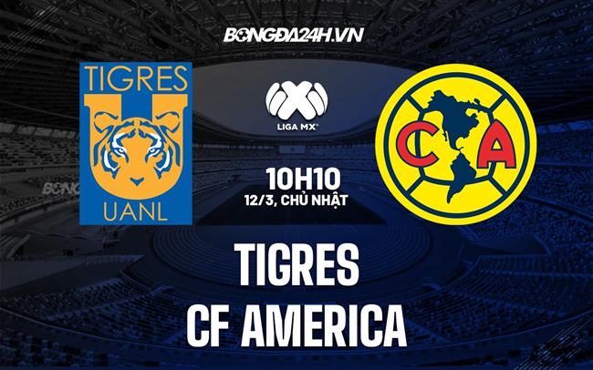 Nhận định - dự đoán Tigres vs CF America 10h10 ngày 12/3 (VĐQG Mexico 2023)