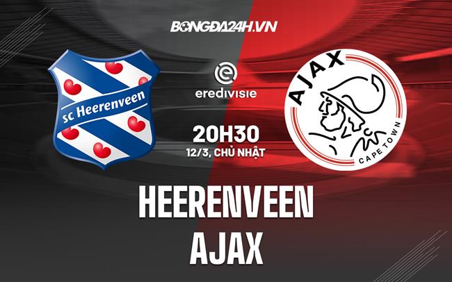 Nhận định bóng đá Heerenveen vs Ajax 20h30 ngày 12/3 (VĐQG Hà Lan 2022/23)