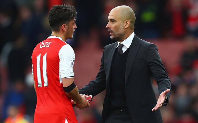 Ozil Pep Guardiola Ozil Pep Guardiola