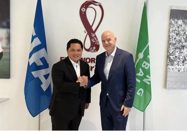 Chu tich Indonesia va Chu tich Gianni Infantino