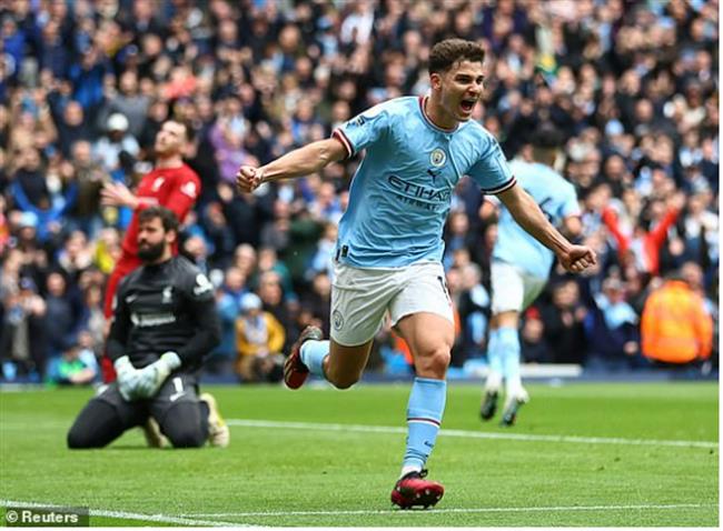 Pep Guardiola hết lời khen Alvarez sau trận thắng Liverpool