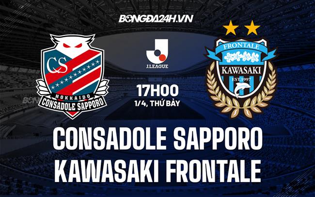 Nhận định Consadole Sapporo vs Kawasaki Frontale 17h00 ngày 1/4 (VĐ Nhật Bản 2023)