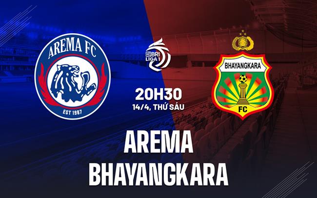 Nhận định Arema vs Bhayangkara Solo 20h30 ngày 14/4 (VĐQG Indonesia 2022/23)