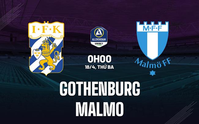 Nhận định Goteborg vs Malmo 0h10 ngày 18/4 (VĐQG Thụy Điển 2023)