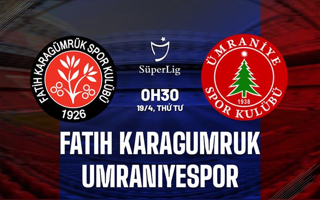 Nhận định Fatih Karagumruk vs Umraniyespor 0h30 ngày 19/4 (VĐQG Thổ Nhĩ Kỳ 2022/23)