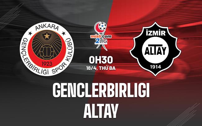 Nhận định Genclerbirligi vs Altay 0h30 ngày 18/4 (Hạng 2 Thổ Nhĩ Kỳ 2022/23)