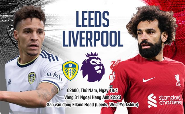 Trực tiếp bóng đá Leeds vs Liverpool 2h00 ngày 18/4 (Ngoại hạng Anh 2022/23)