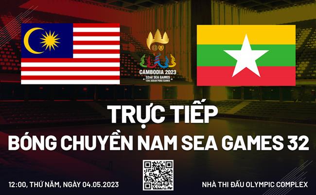 Truc tiep bong chuyen nam Malaysia vs Myanmar (Bang B SEA Games 32)