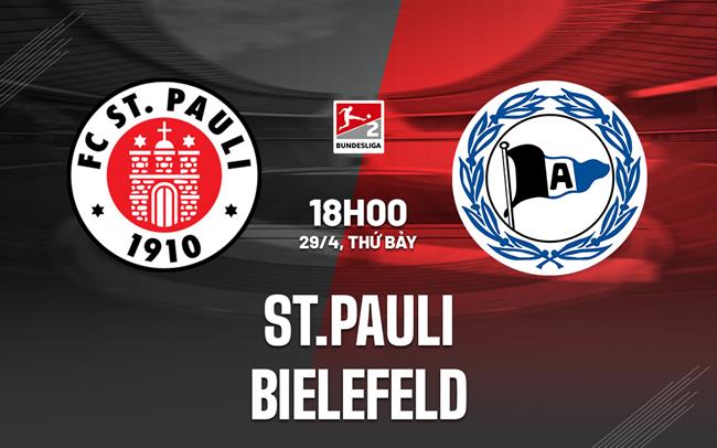 Nhận định - dự đoán St.Pauli vs Bielefeld 18h00 ngày 29/4 (Hạng 2 Đức 2022/23)