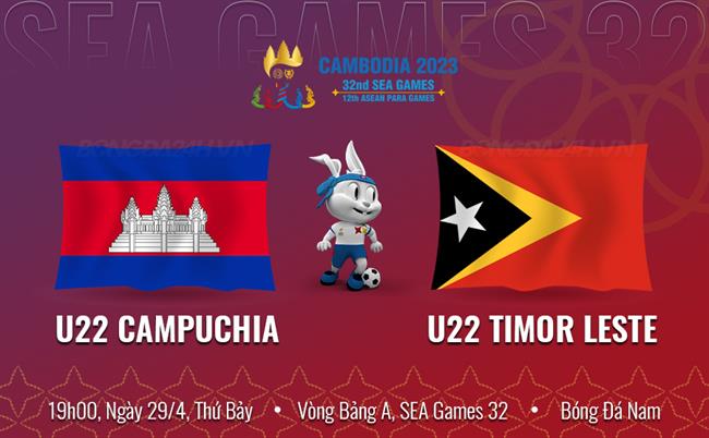 Nhận định U22 Campuchia vs U22 Timor Leste (19h00 ngày 29/4): Chờ chủ nhà thị uy sức mạnh