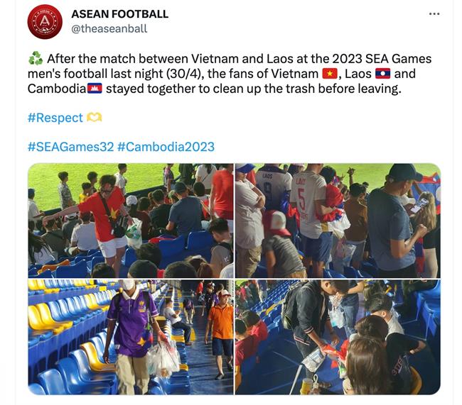 CĐV Việt Nam được ca ngợi sau hành động đẹp tại SEA Games 32 1
