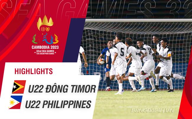 Highlights U22 Đông Timor - U22 Philippines | Bất ngờ lớn! | Bảng A SEA Games 32