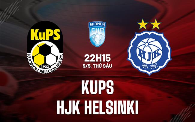 Nhận định bóng đá KuPS vs HJK 22h15 ngày 5/5 (VĐQG Phần Lan 2023)
