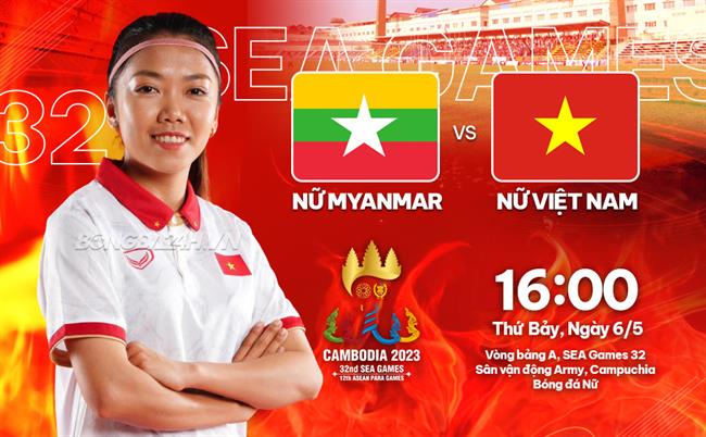 Nhận định bóng đá nữ Việt Nam vs nữ Myanmar 16h00 ngày 6/5 (SEA Games 32)