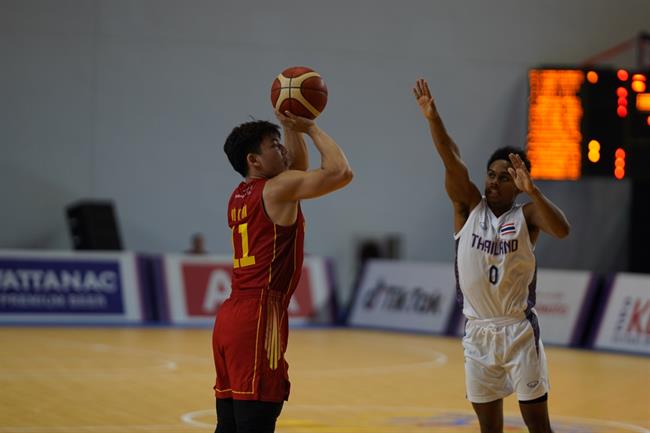 Bóng rổ nam Việt Nam thua Thái Lan 41 điểm trận mở màn SEA Games 8